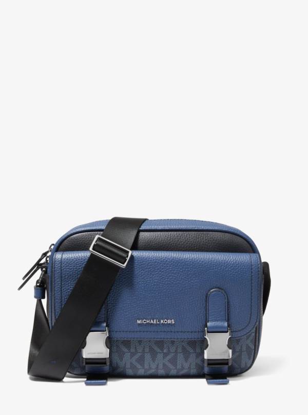 Panske Crossbody Kabelka Michael Kors Hudson Large Leather Indigo - Tasky Michael Kors Levně | YRTAO-0827